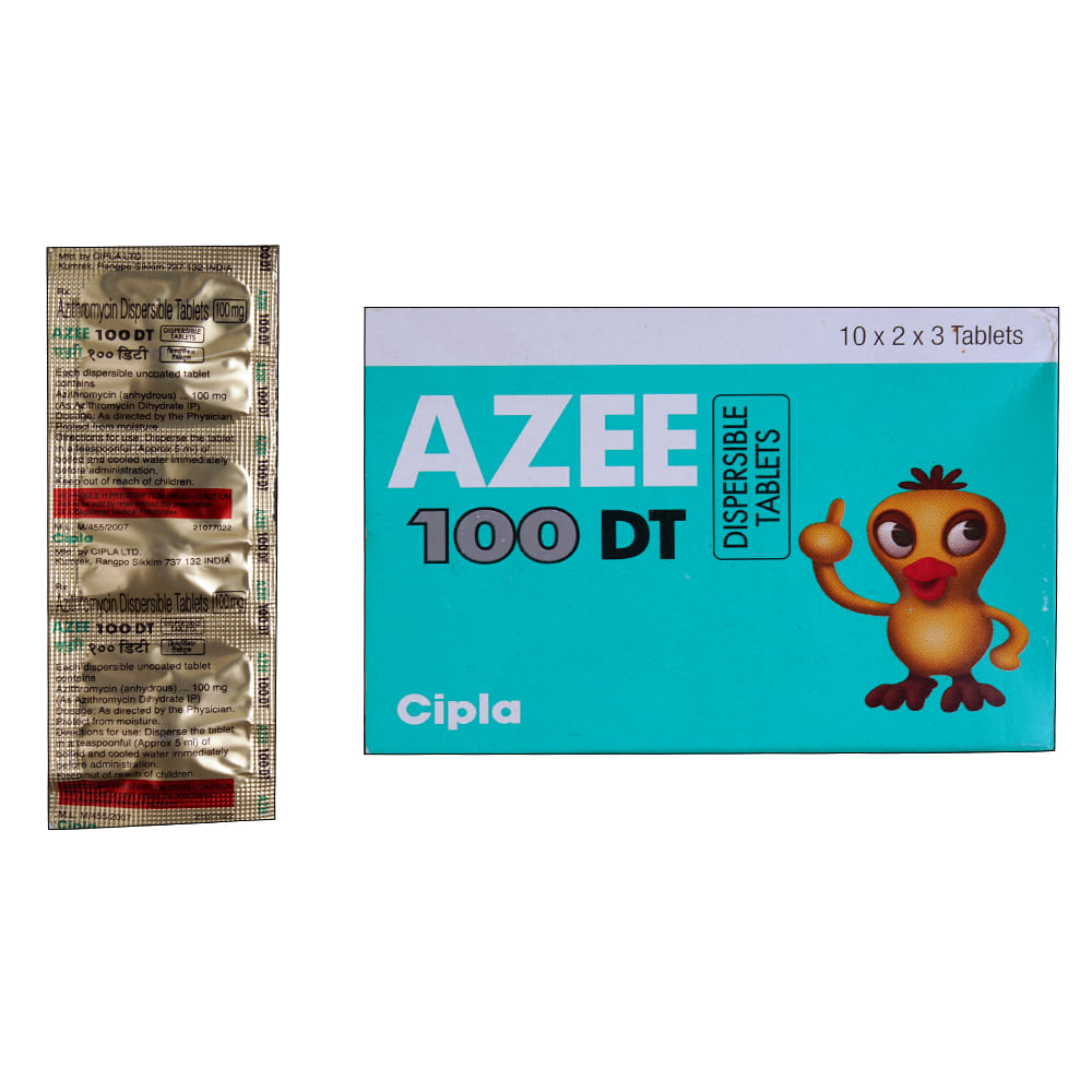 Buy Azee 100DT 3 Tablets Online at Best Prices | Wellness Forever