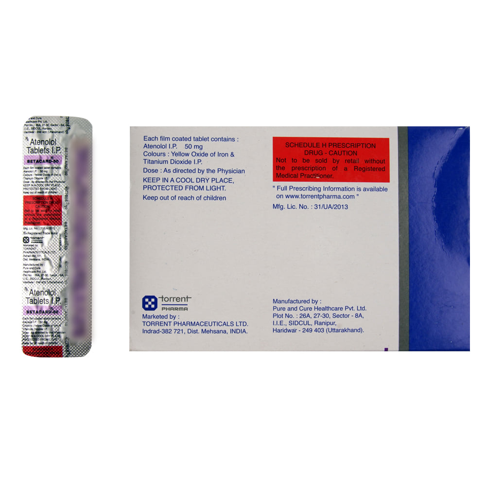 Buy Betacard 50mg 14 Tablets Online at Best Prices | Wellness Forever