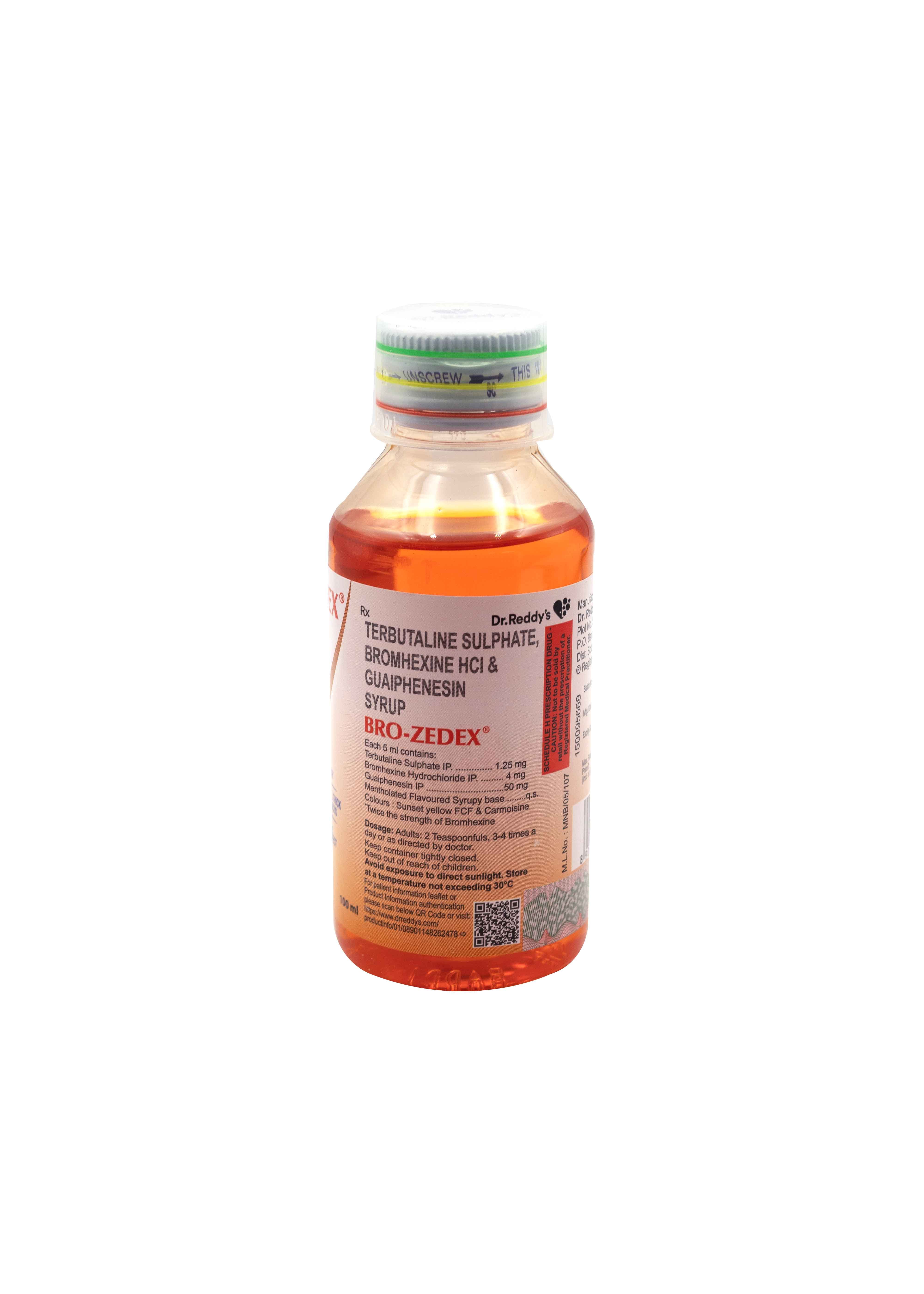 健康・医学 NNN Buy Bro-Zedex Expectorant 100 ml Online at Best Prices | Wellness