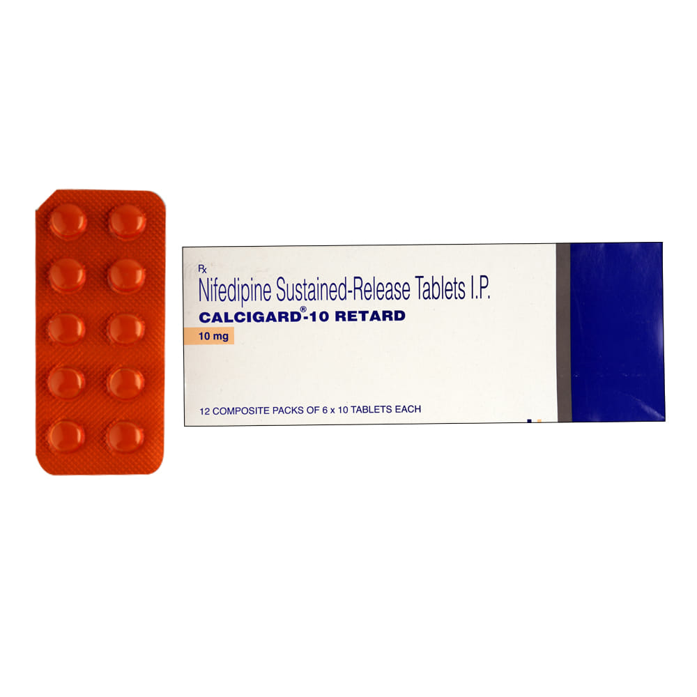 Buy Calcigard-Retard 10mg 10 Tablets Online at Best Prices | Wellness ...