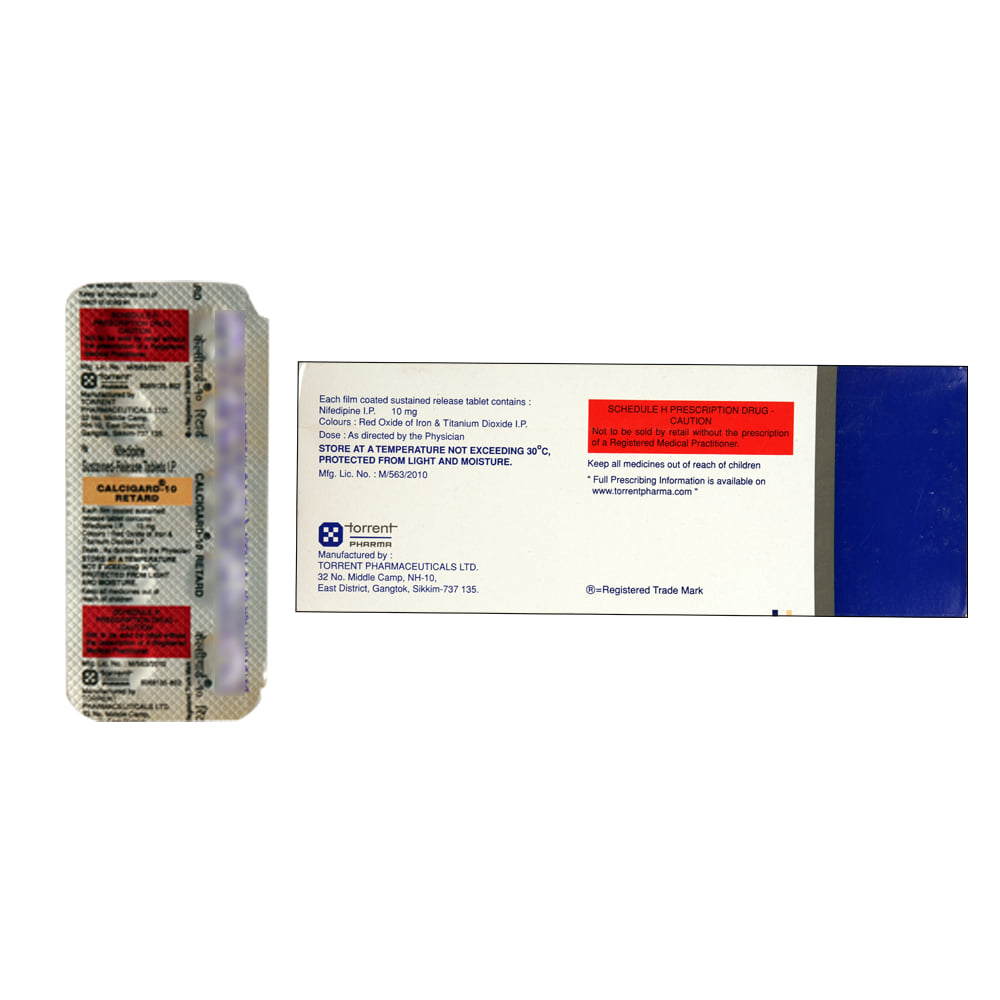 Buy Calcigard-Retard 10mg 10 Tablets Online at Best Prices | Wellness ...