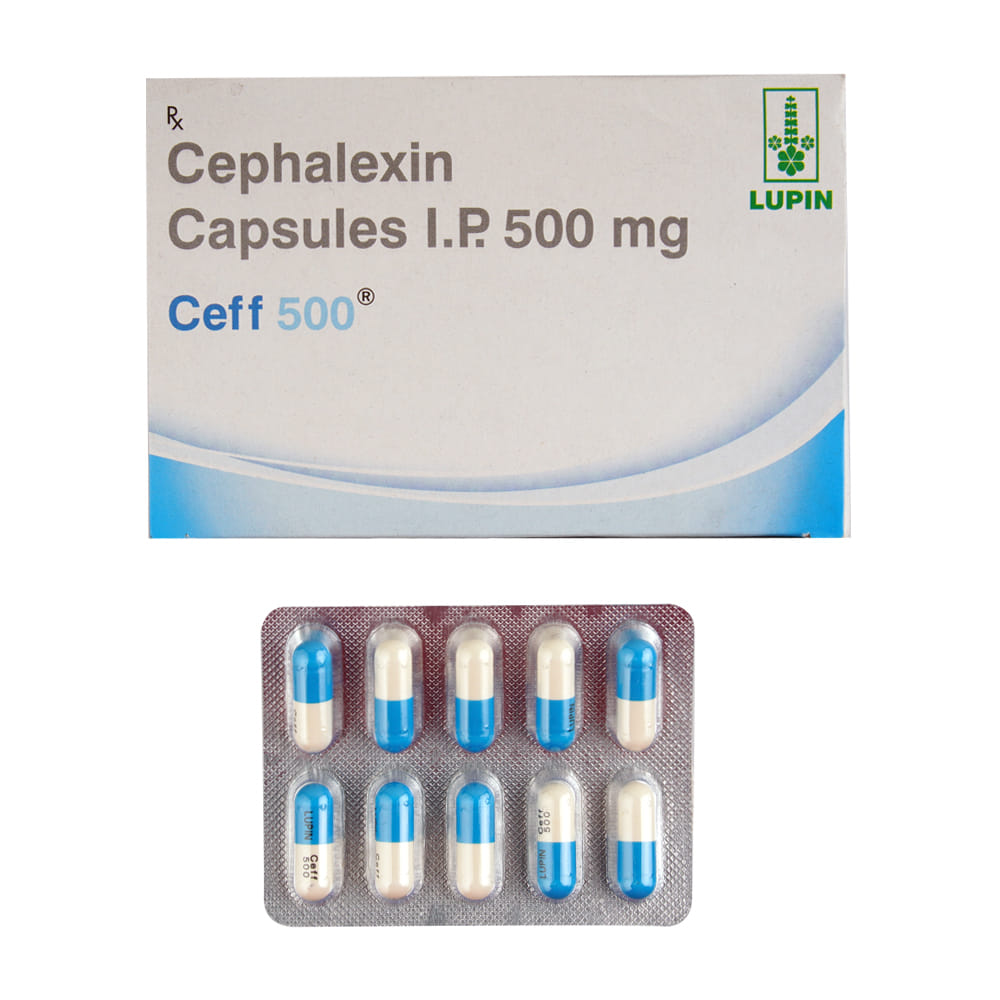Buy Ceff 500mg 10 Capsules Online at Best Prices | Wellness Forever