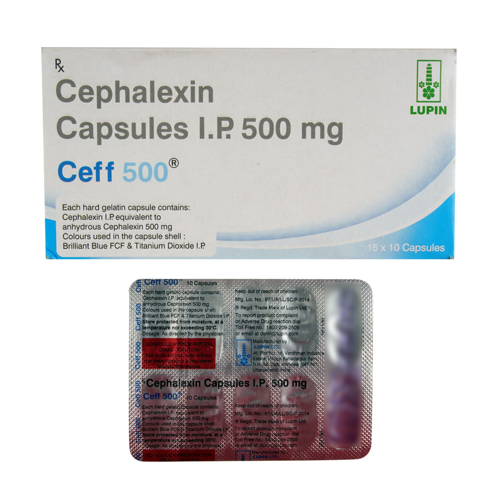 Buy Ceff 500mg 10 Capsules Online at Best Prices | Wellness Forever