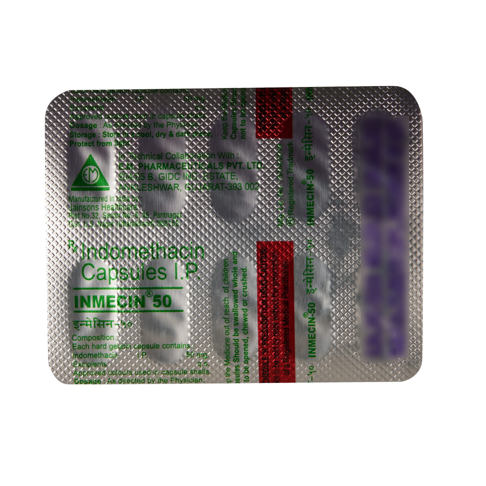 Inmecin R Tablet Buy Inmecin 50mg 10 Capsules Online at Best Prices | Wellness Forever