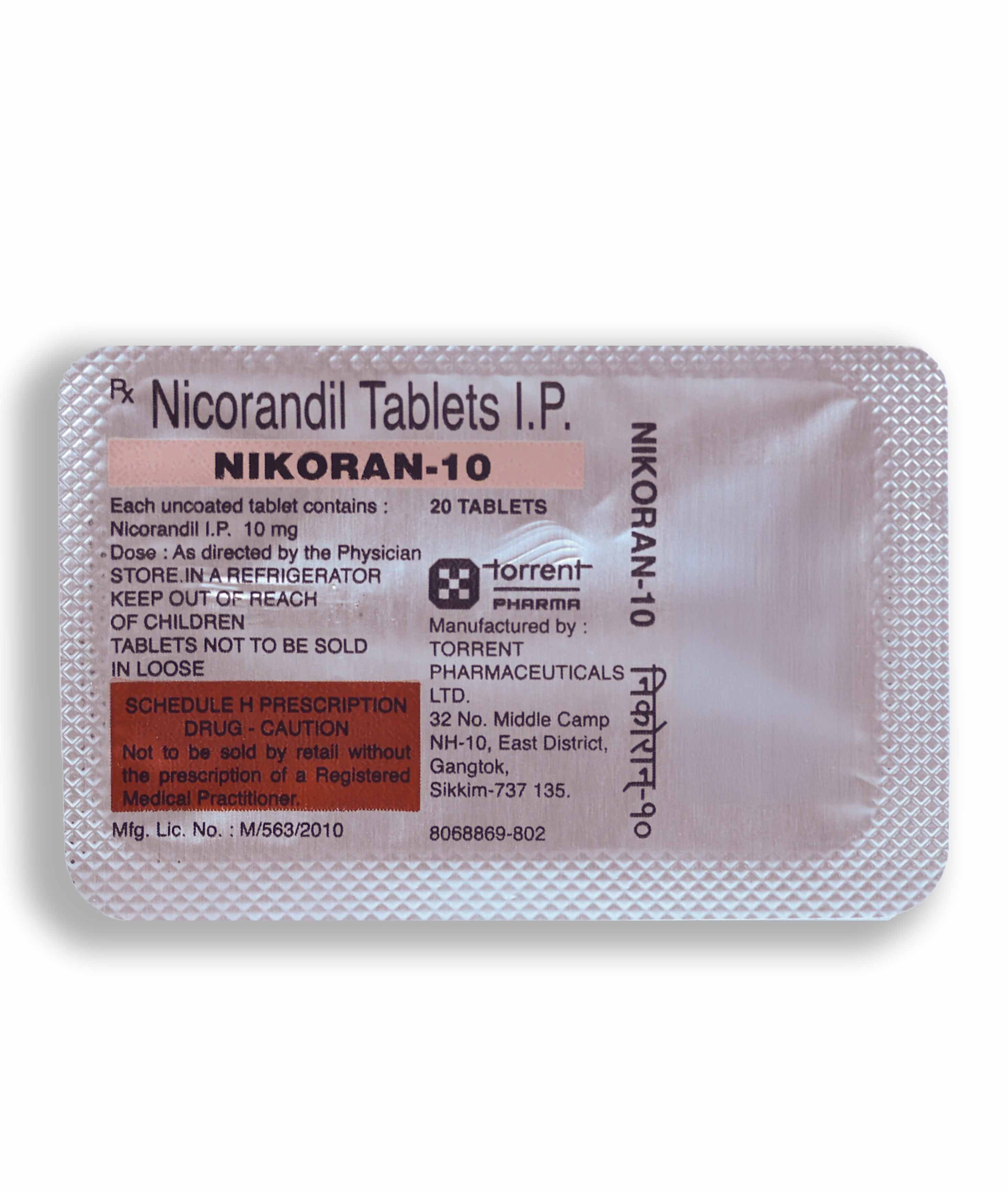 Buy Nikoran 10mg 20 Tablets Online at Best Prices | Wellness Forever