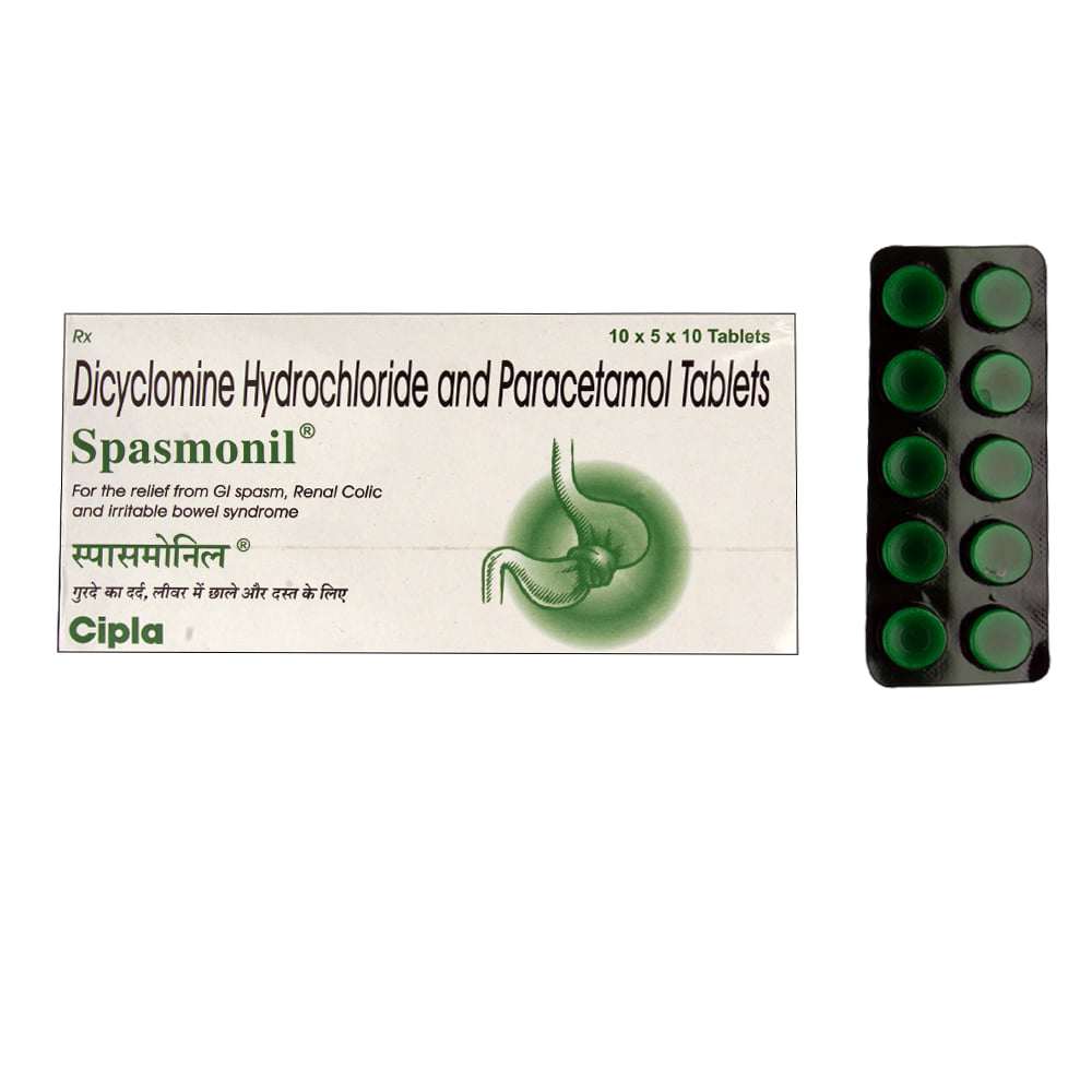 Spasmol Buy Spasmonil 10 Tablets Online at Best Prices | Wellness Forever