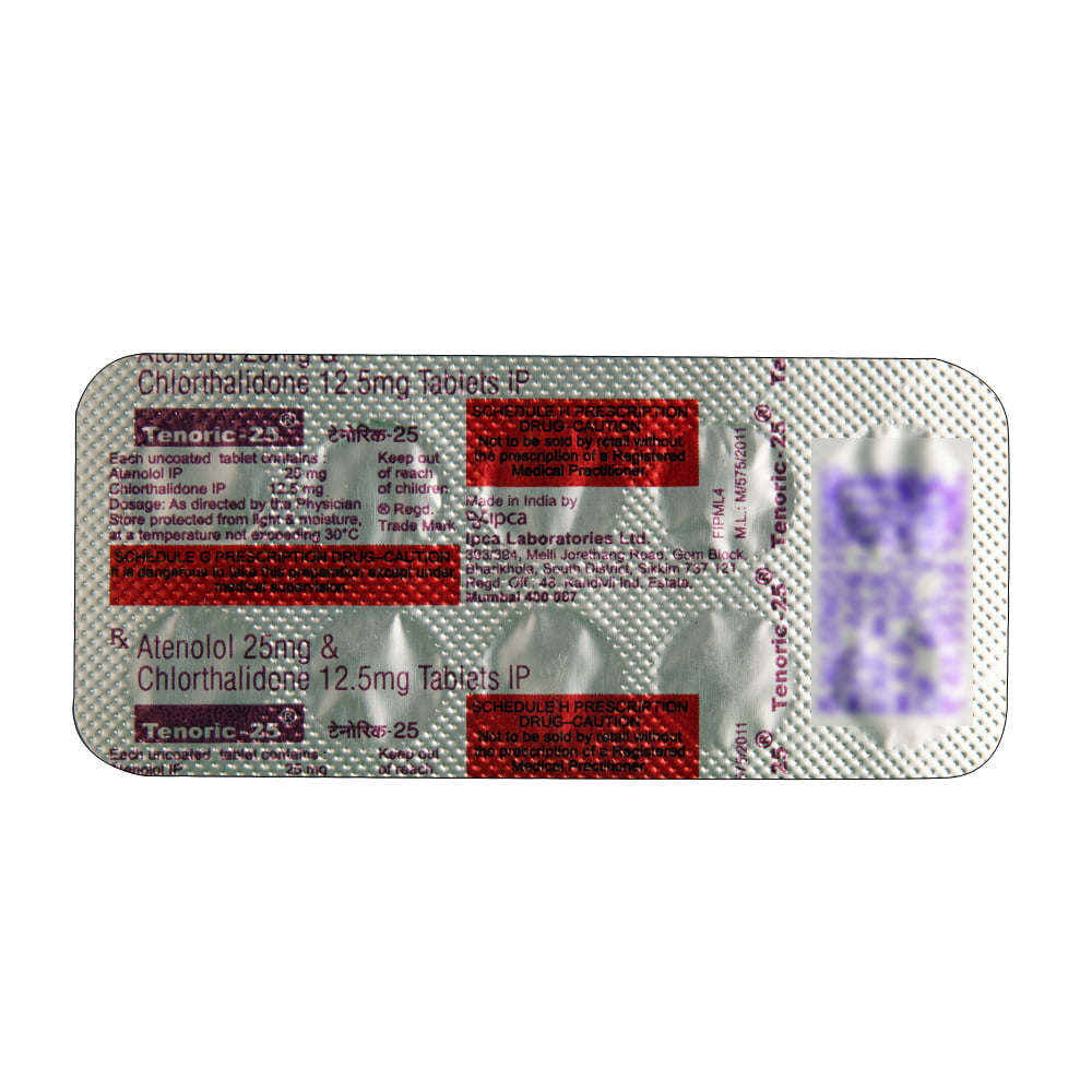 Buy Tenoric 25mg 10 Tablets Online at Best Prices | Wellness Forever