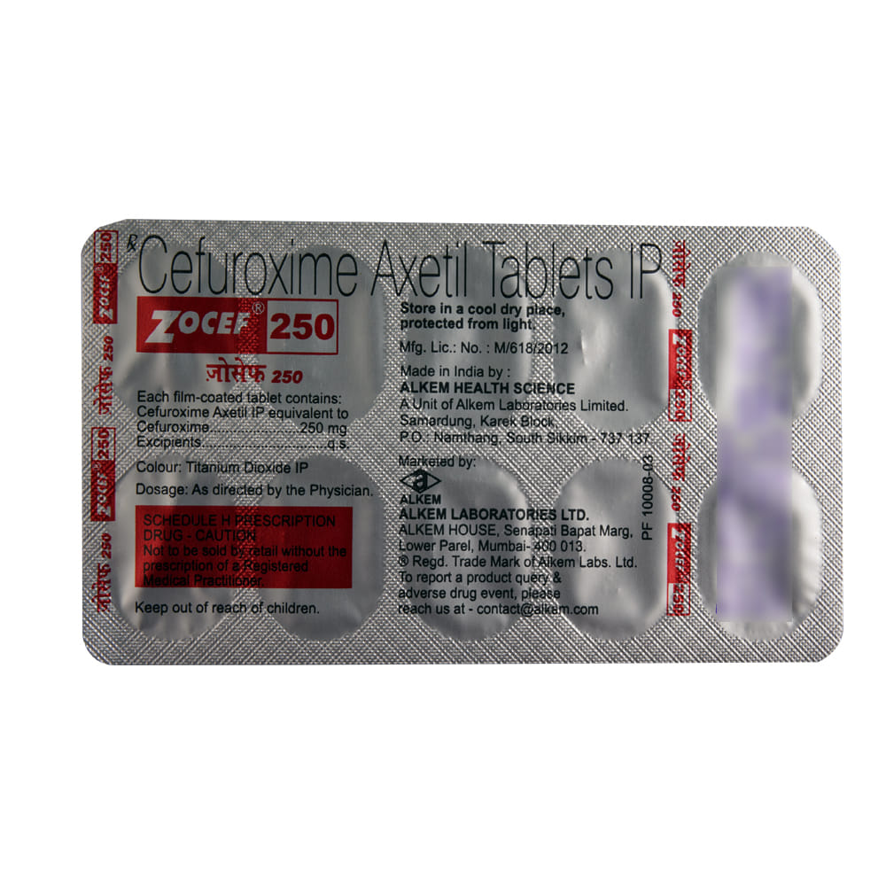 Buy Zocef 250mg 10 Tablets Online at Best Prices | Wellness Forever