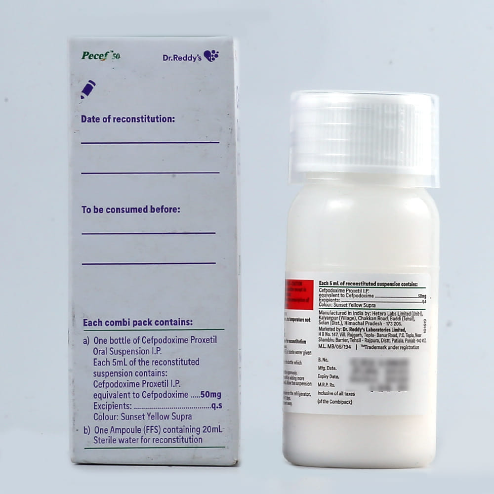 Buy Pecef 50mg Syrup 30 ml Online at Best Prices | Wellness Forever