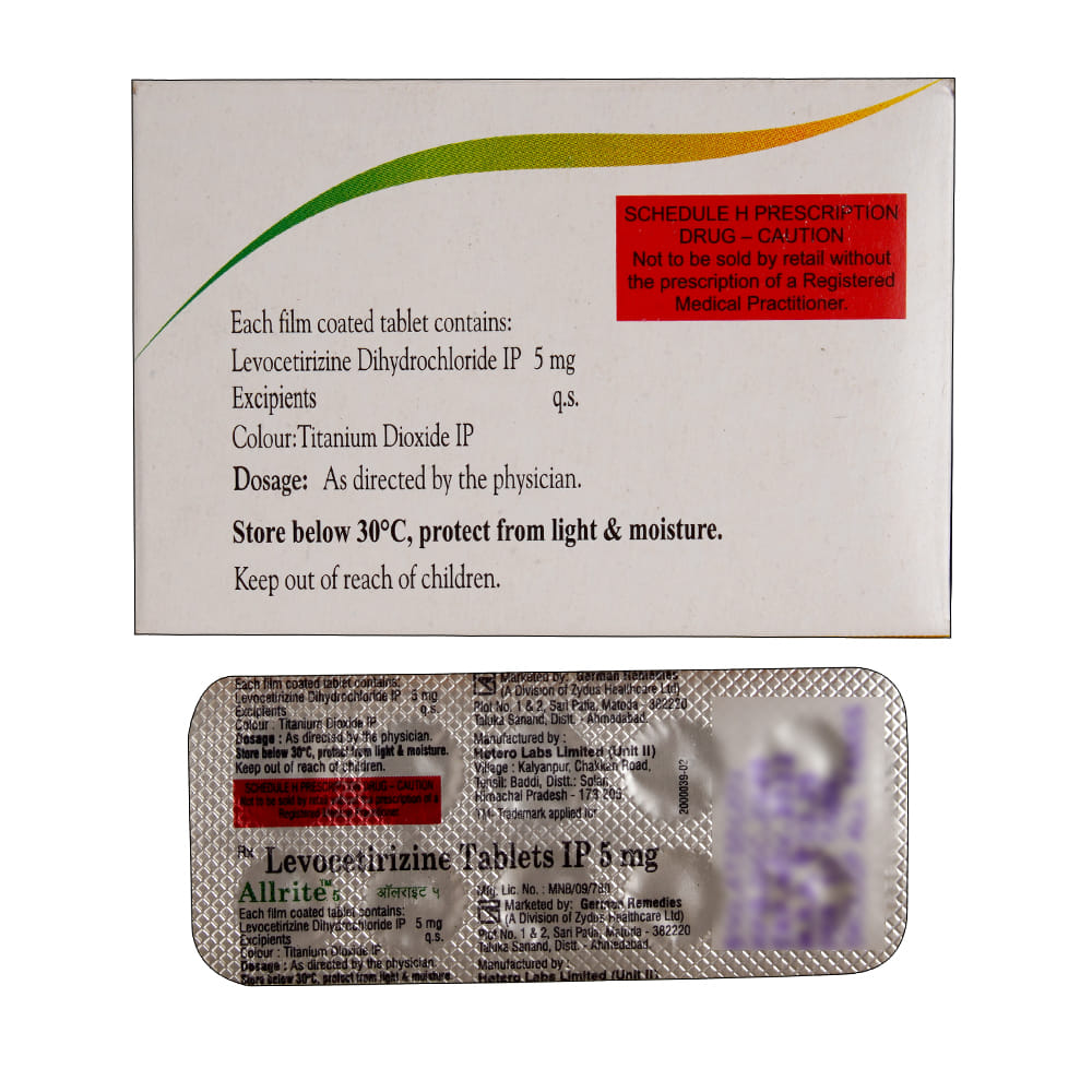 Buy Allrite 5mg 10 Tablets Online at Best Prices | Wellness Forever