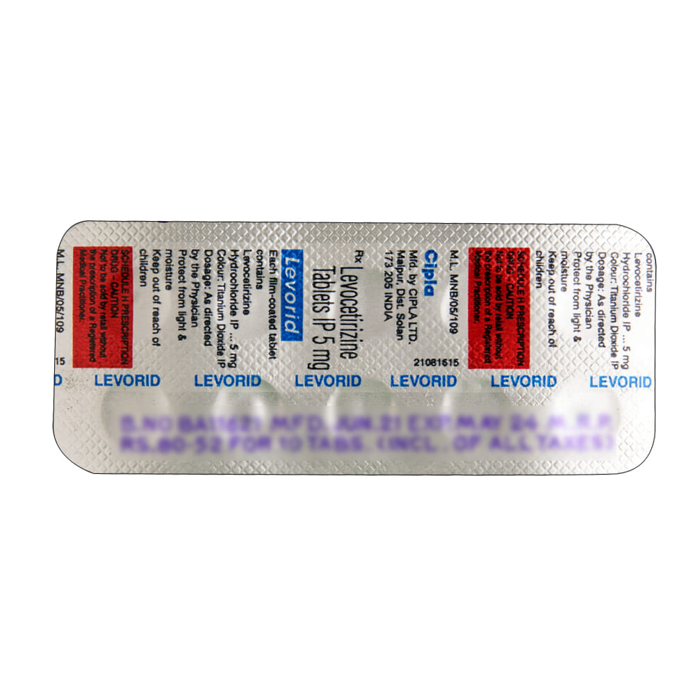 Buy Levorid 10 Tablets Online at Best Prices | Wellness Forever