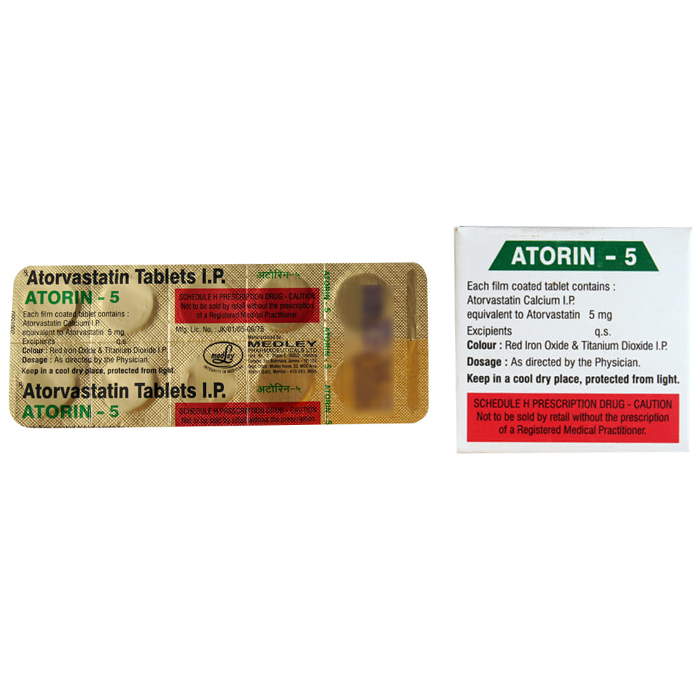 Buy Atorin 5mg 10 Tablets Online at Best Prices | Wellness Forever