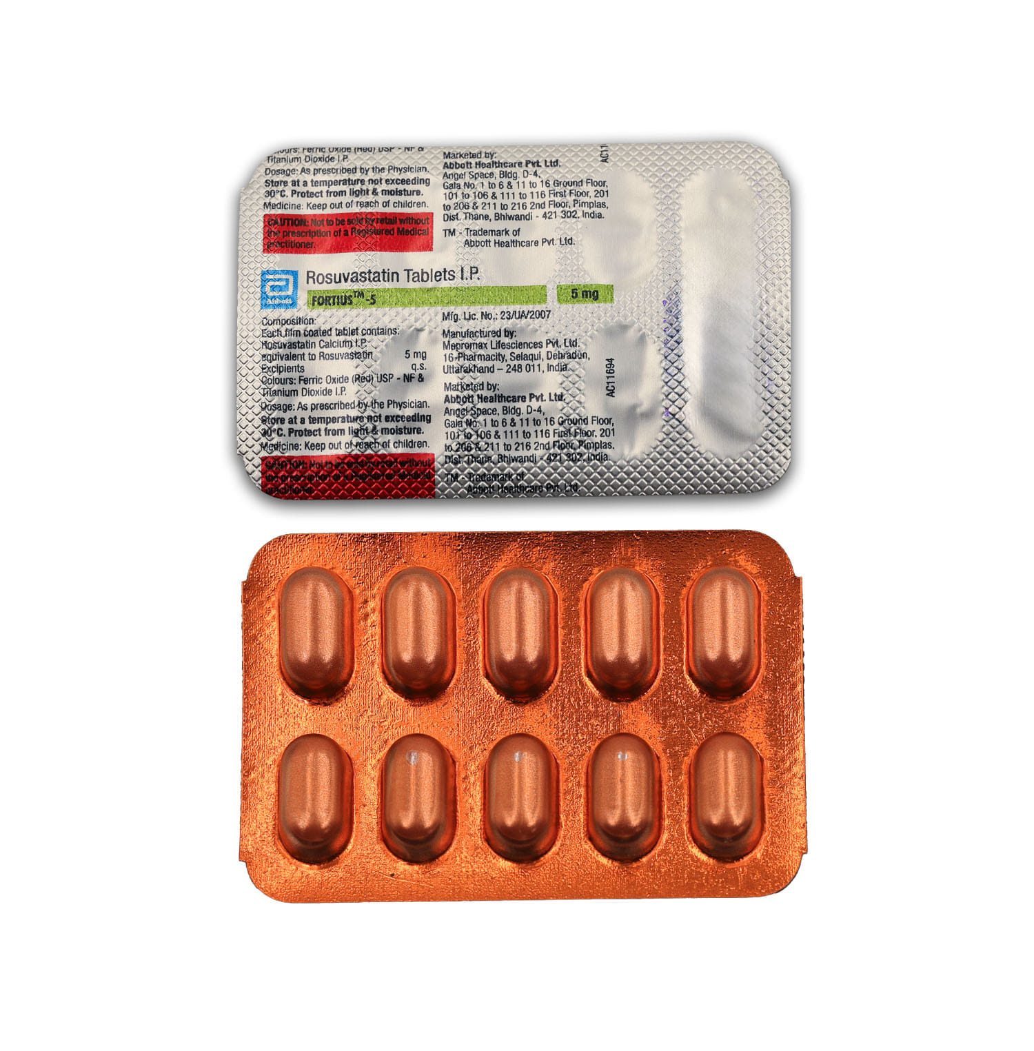 Buy Fortius 5Mg 10 Tablets Online at Best Prices | Wellness Forever
