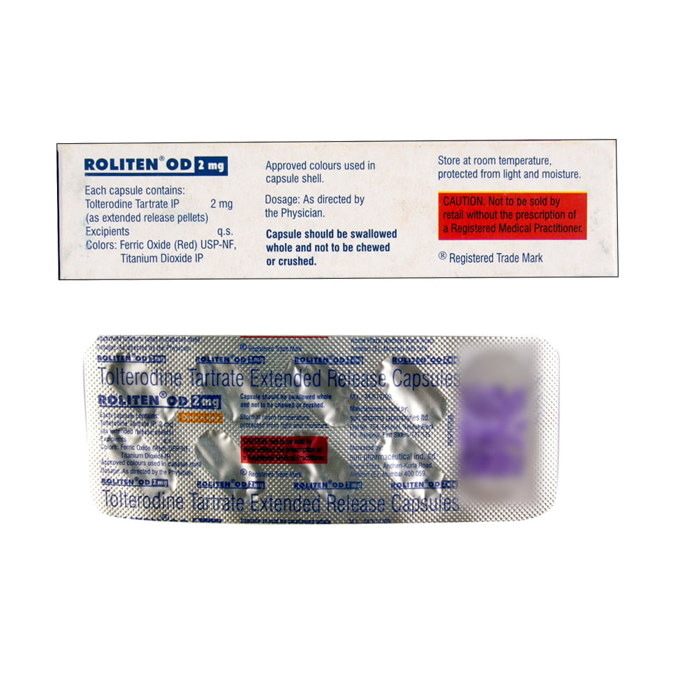 Buy Roliten-OD 2mg 10 Capsules Online at Best Prices | Wellness Forever