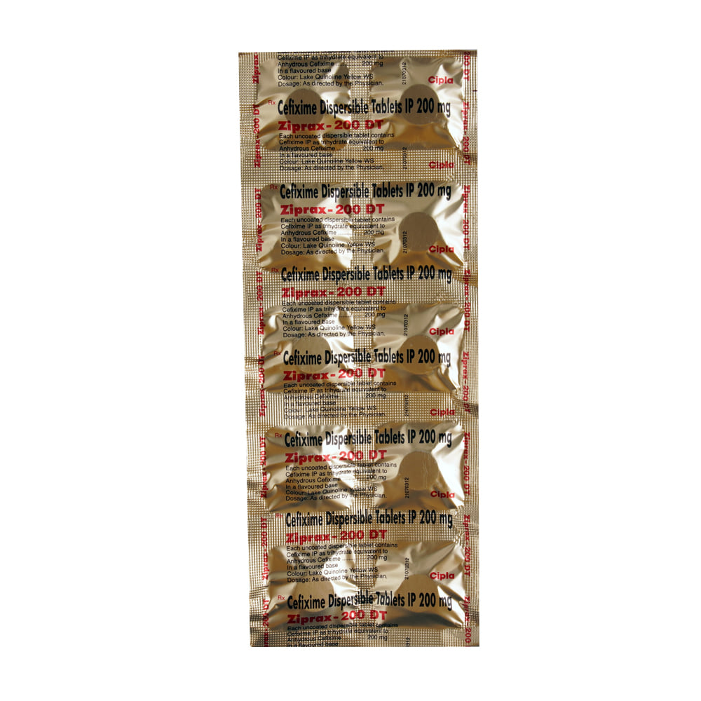 Ziphex Tablets Buy Ziprax 200DT 10 Tablets Online at Best Prices | Wellness Forever