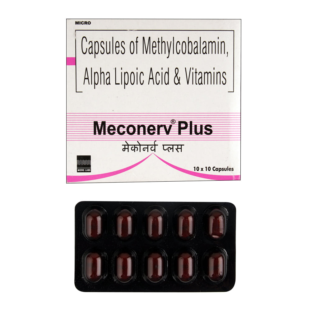 Buy Meconerv-Plus 10 Capsules Online at Best Prices | Wellness Forever