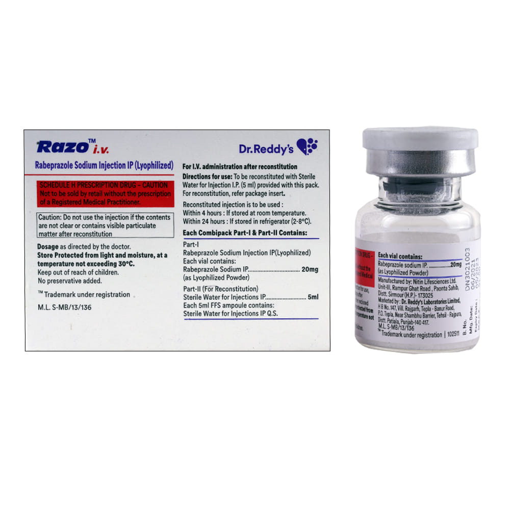 Buy Razo 20mg Injection Vial Online at Best Prices | Wellness Forever