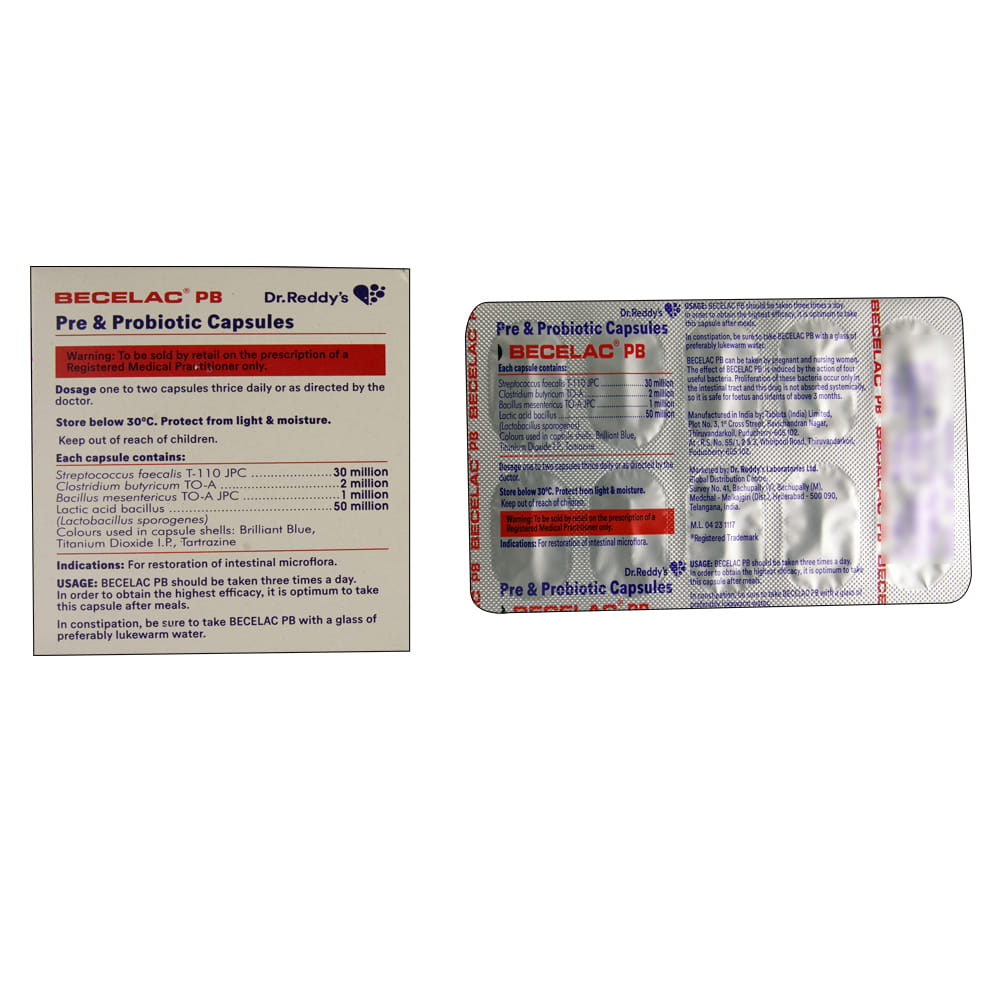Buy Becelac-PB 10 Capsules Online at Best Prices | Wellness Forever