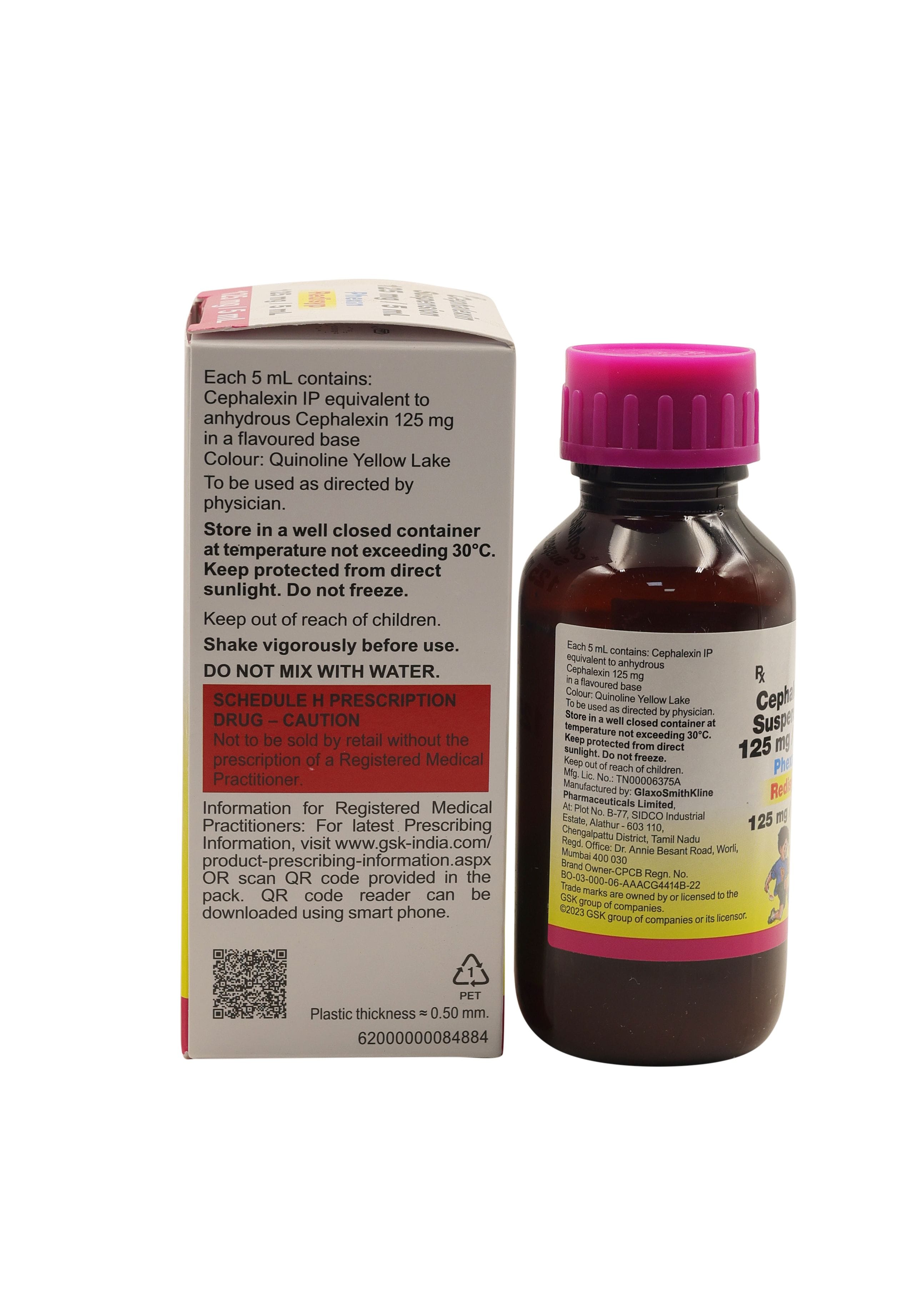 Buy Phexin 125mg Rediuse Syrup 60 ml Online at Best Prices | Wellness ...
