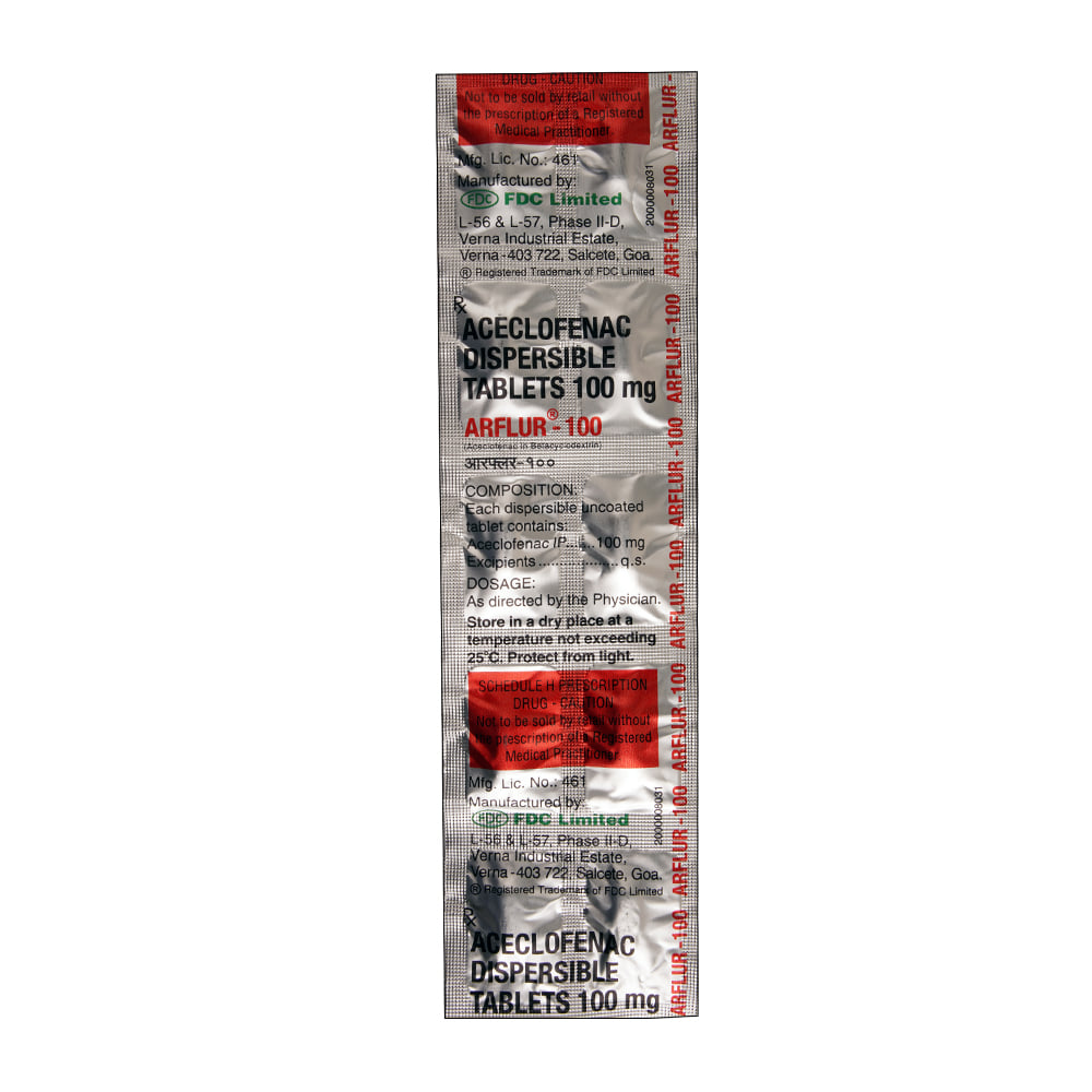 Arflur Buy Arflur 100mg 10 Tablets Online at Best Prices | Wellness Forever
