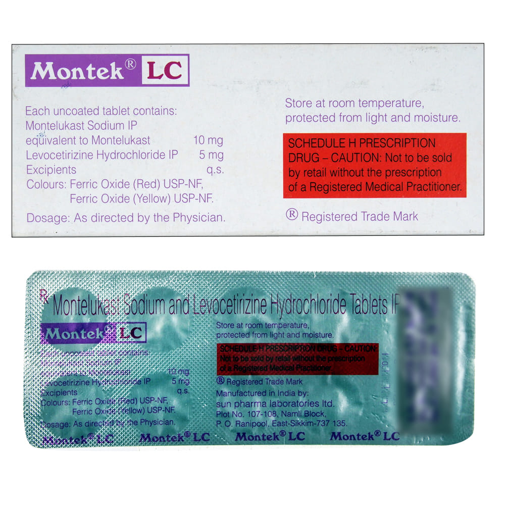 Buy MONTEK-LC 10TAB ## Online at Best Prices | Wellness Forever
