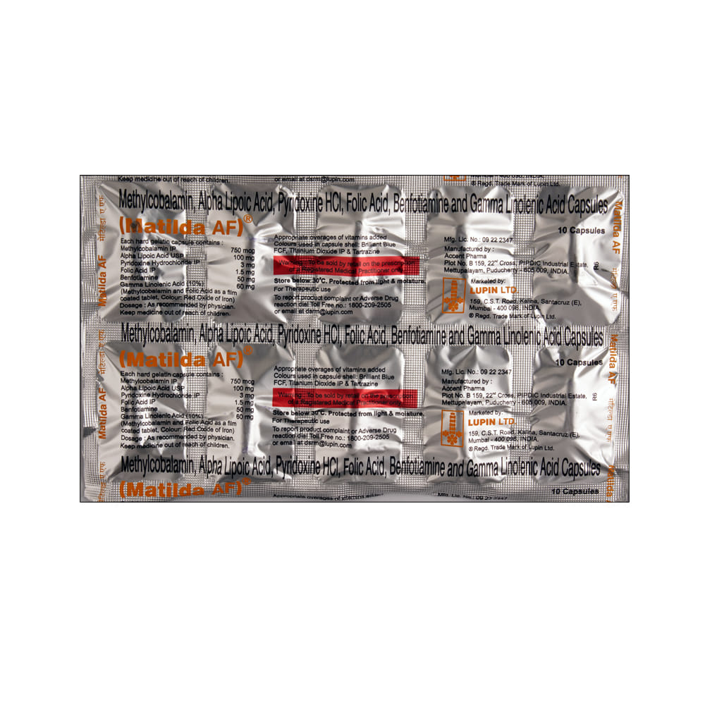 Buy Matilda-AF 10 Capsules Online at Best Prices | Wellness Forever