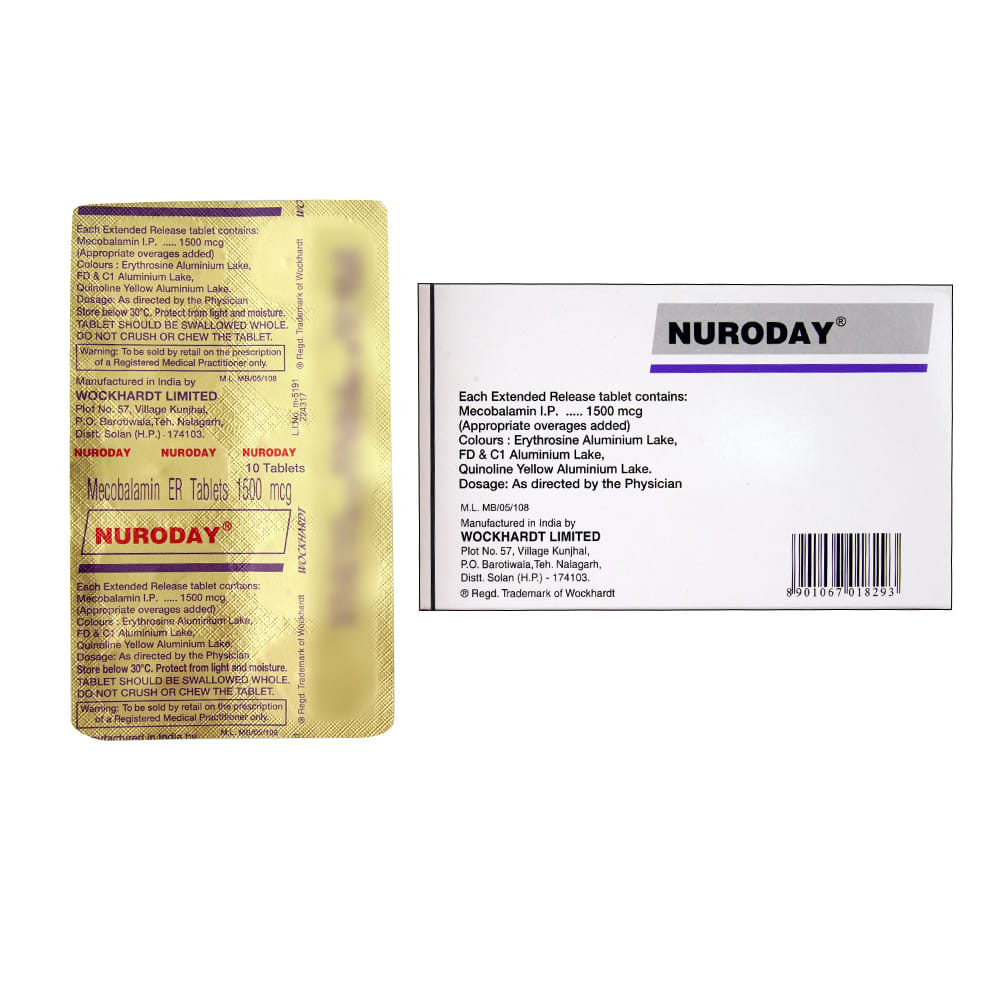 Buy Nuroday 10 Tablets Online at Best Prices | Wellness Forever