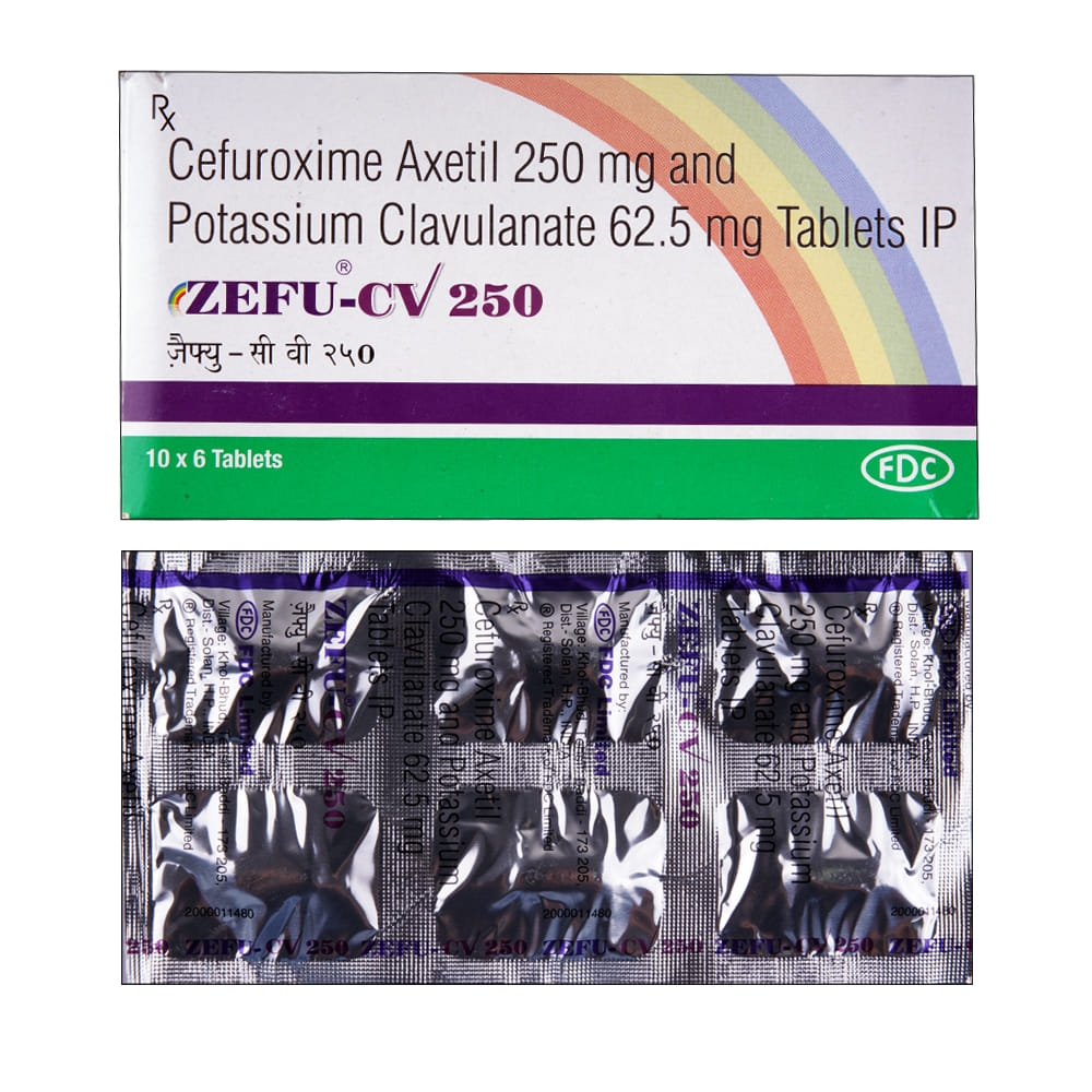 Buy Zefu-CV 250mg 6 Tablets Online at Best Prices | Wellness Forever