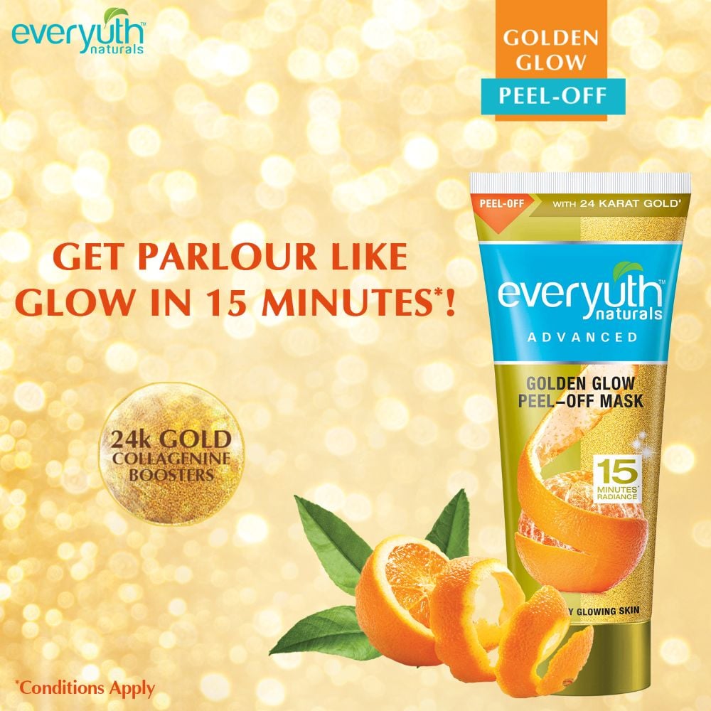 Buy Everyuth Face Mask Peel Off Golden Glow 50g Online at Best Prices ...