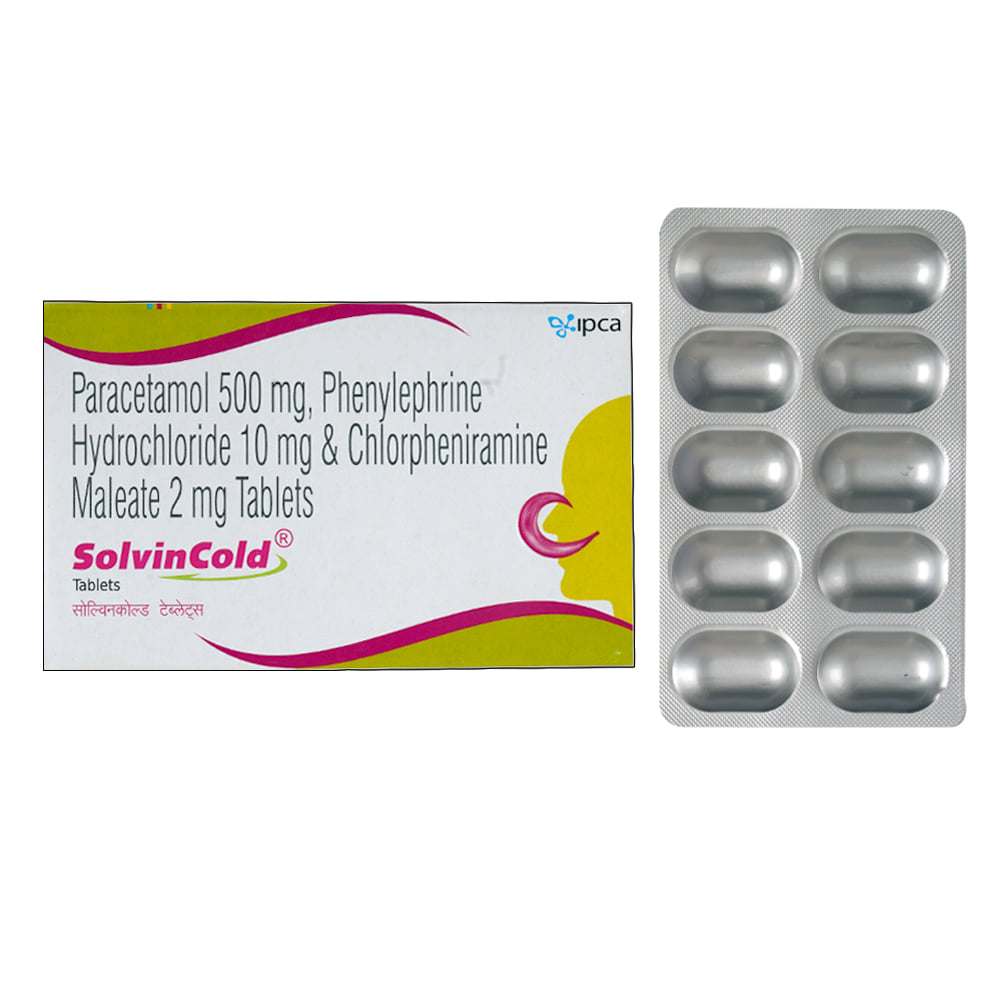 Buy Solvin Cold 10 Tablets Online at Best Prices | Wellness Forever