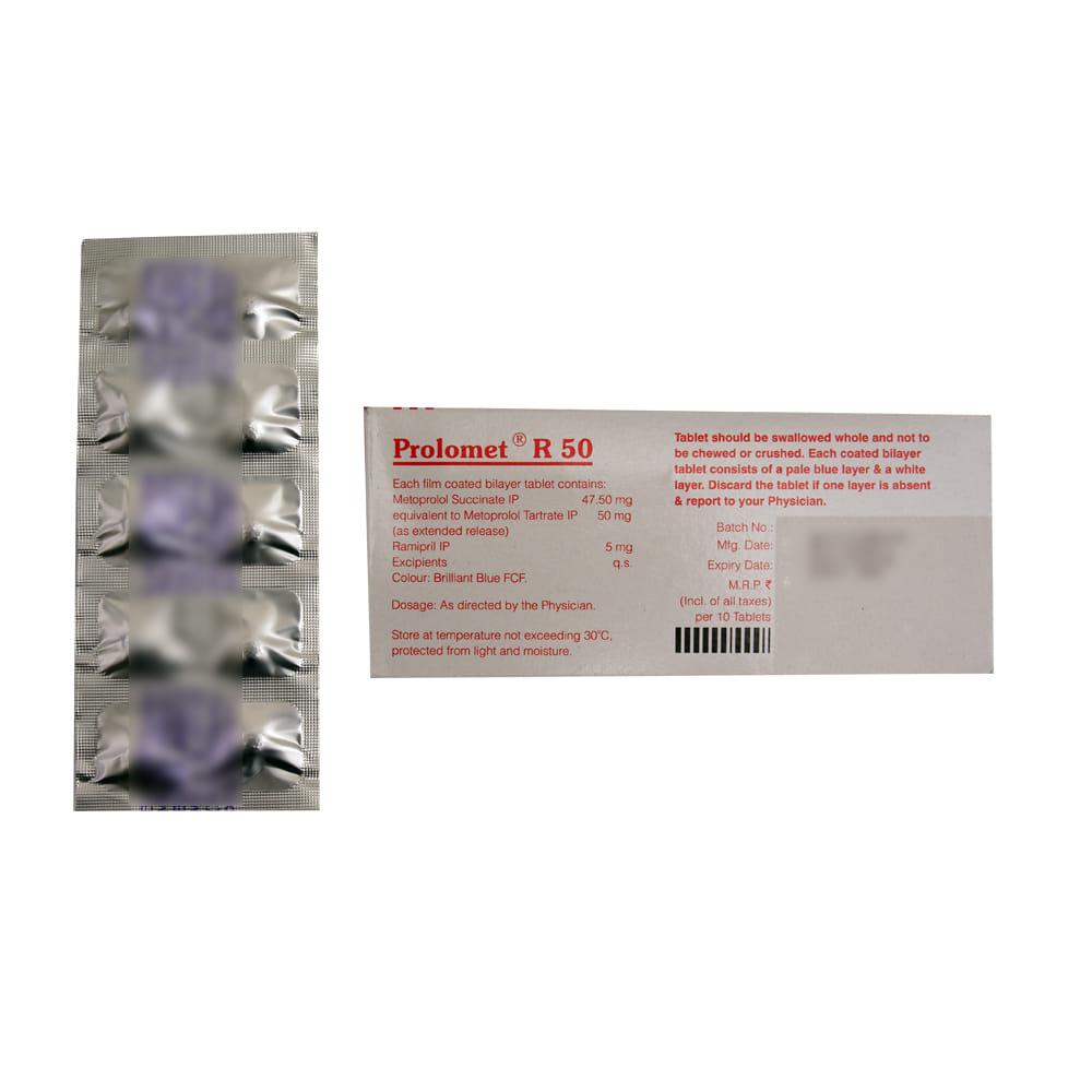 Prolomet R50 Buy Prolomet-R 50mg 10 Tablets Online at Best Prices | Wellness Forever
