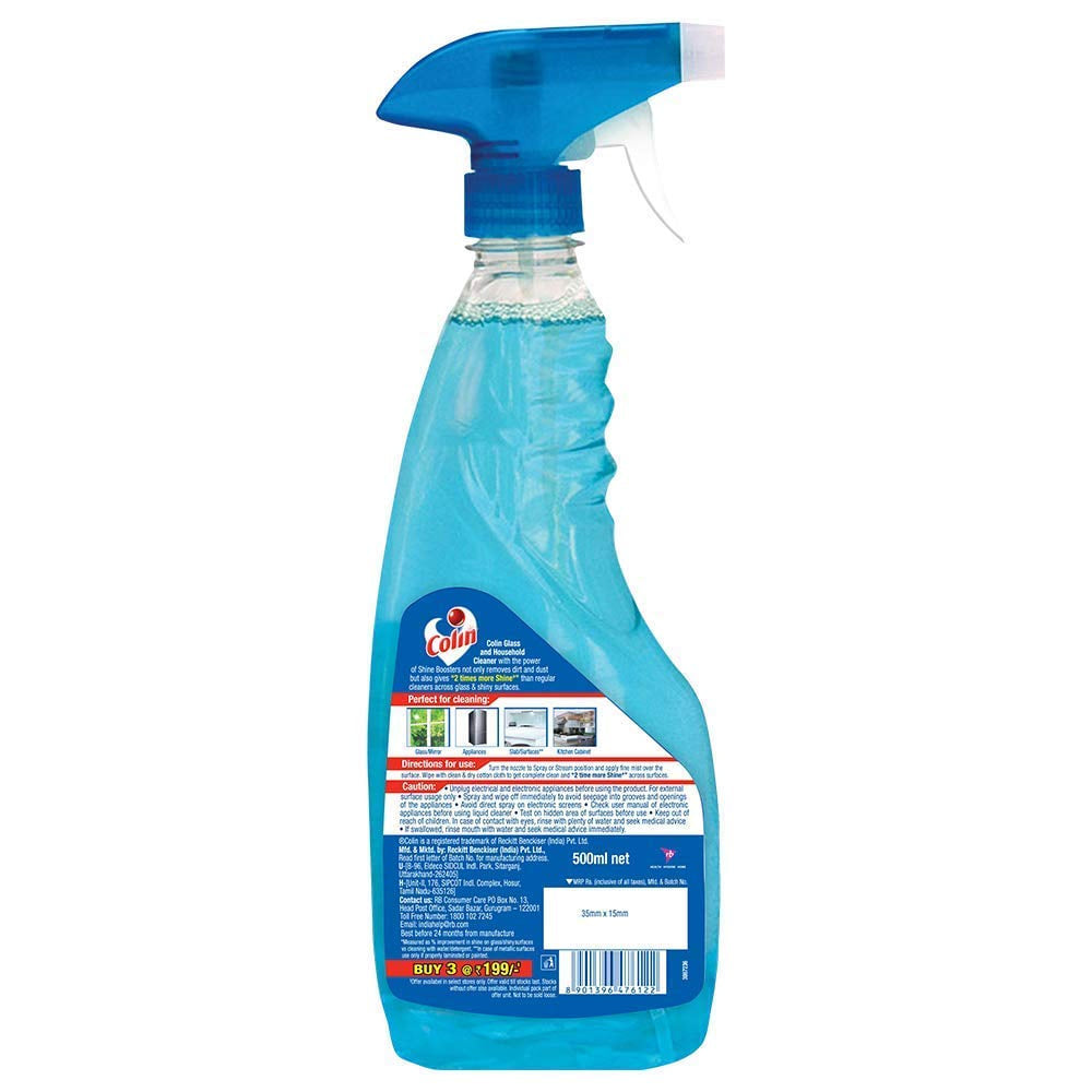Buy Colin Glass Cleaner Ultra Shine Spray 500ml Online at Best Prices ...