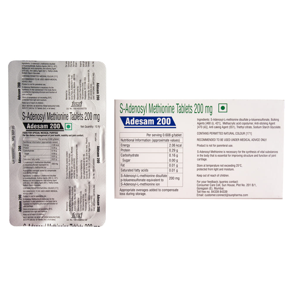 Buy Adesam 200mg 10 Tablets Online at Best Prices | Wellness Forever