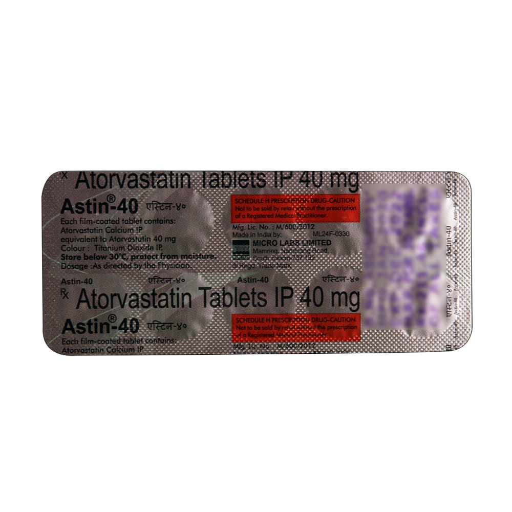 Buy Astin 40mg 10 Tablets Online at Best Prices | Wellness Forever