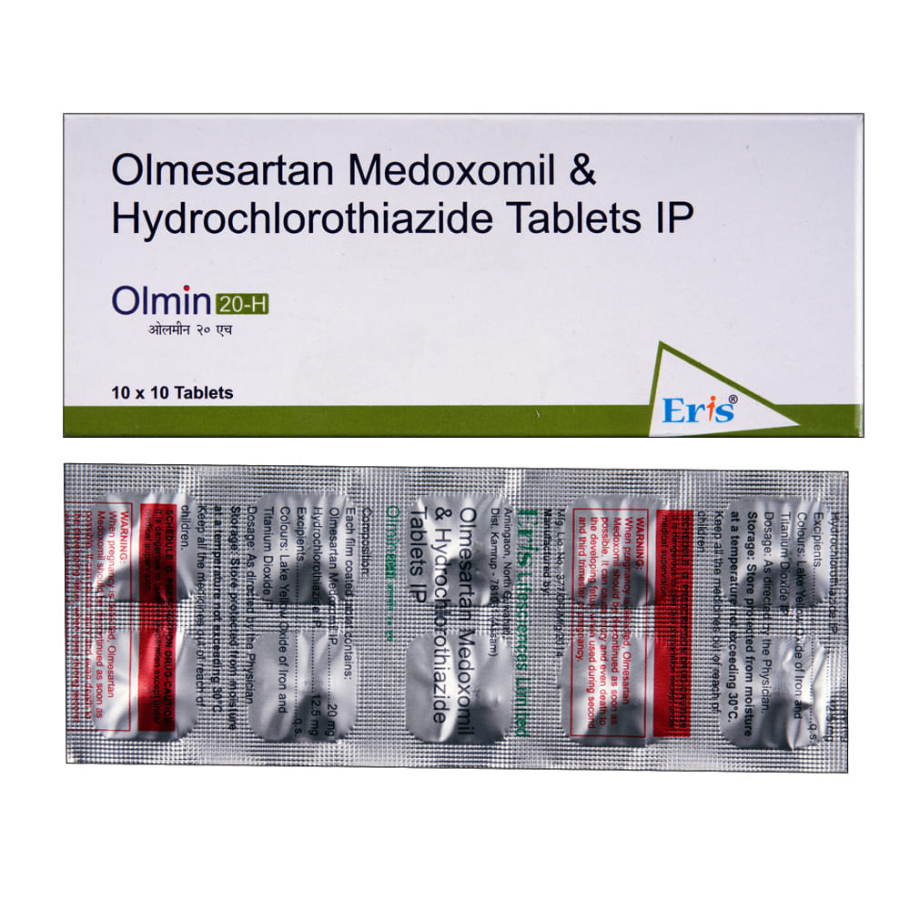 Buy Olmin-H 20mg 10 Tablets Online at Best Prices | Wellness Forever