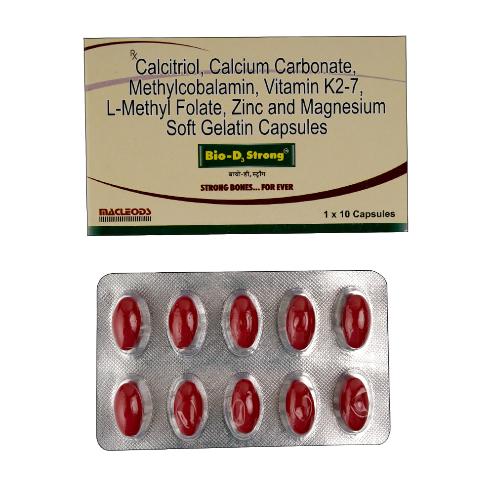 Buy Bio-D3 Strong 10 Capsules Online at Best Prices | Wellness Forever