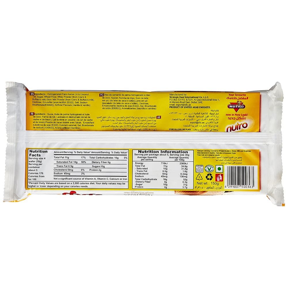 Buy Nutro Vanilla Cream Wafers, 150 g Online at Best Prices | Wellness ...