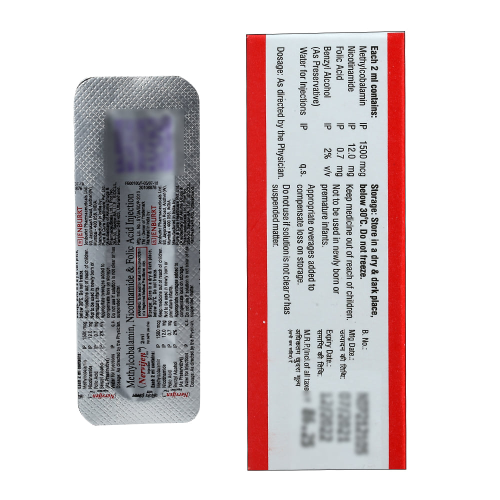 Buy Nervijen-Plus Injection 2 ml Ampoule Online at Best Prices ...