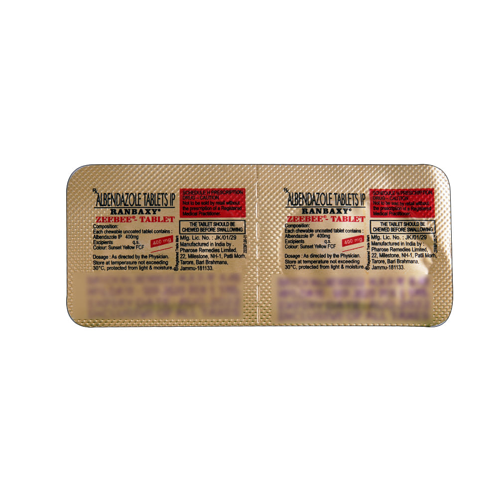 Buy Zeebee 400mg 1 Tablet Online at Best Prices | Wellness Forever