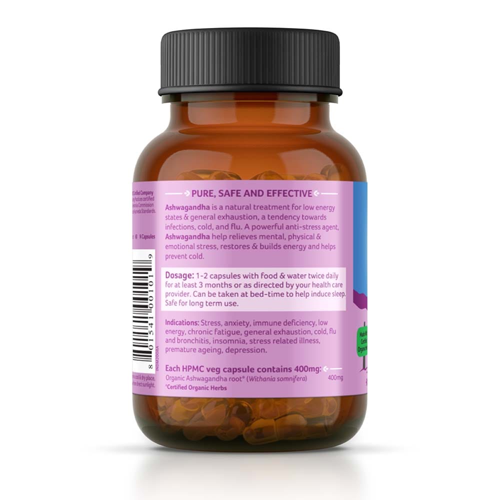 Buy Organic India Ashwagandha, 60 capsules Online at Best Prices ...