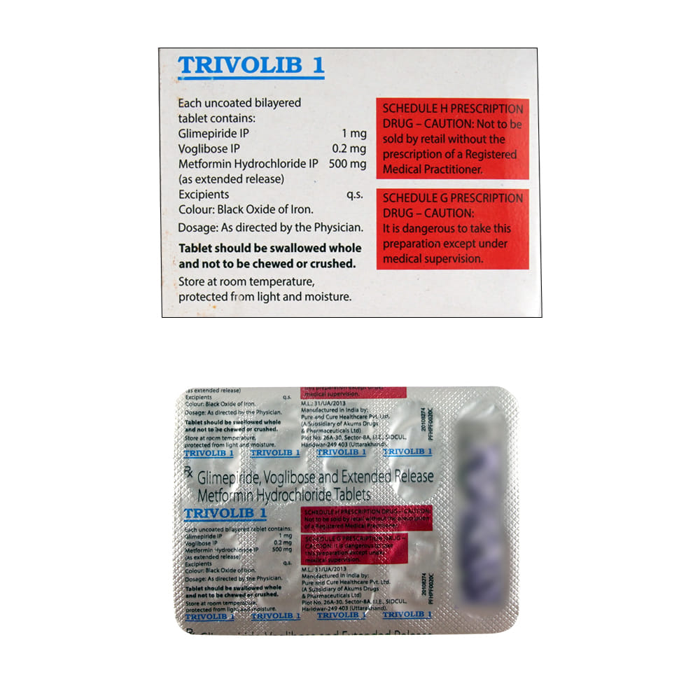 Buy Trivolib 1mg 10 Tablets Online at Best Prices | Wellness Forever