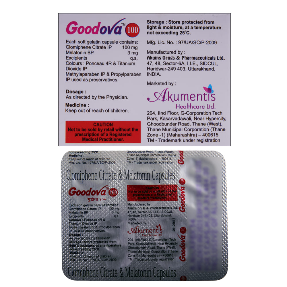 Goodova Buy Goodova 100mg 5 Capsules Online at Best Prices | Wellness Forever