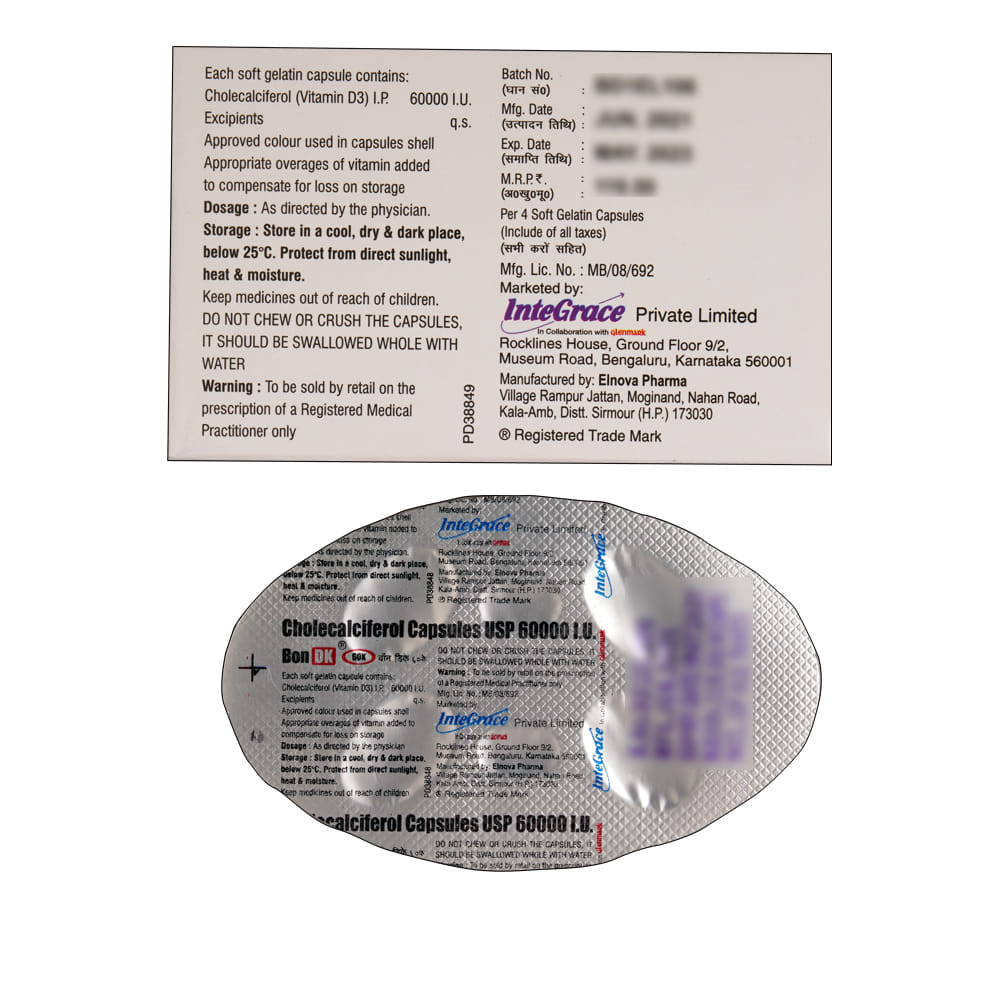 Buy Bon-DK 60K 4 Capsules Online at Best Prices | Wellness Forever