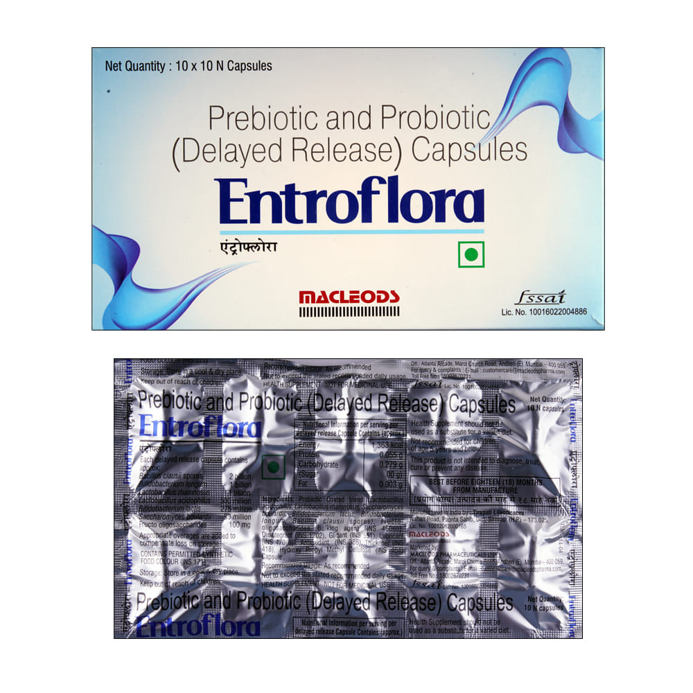 Buy Entroflora 10 Capsules Online at Best Prices | Wellness Forever