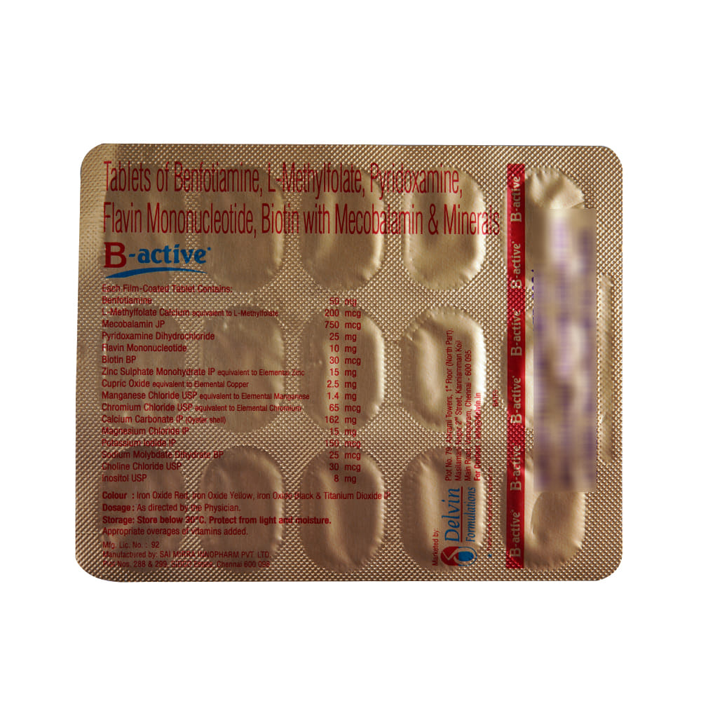 Buy B-Active 15 Tablets Online at Best Prices | Wellness Forever