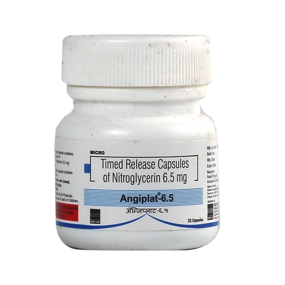 Buy Angiplat 6.5mg 25 Capsules Online at Best Prices | Wellness Forever