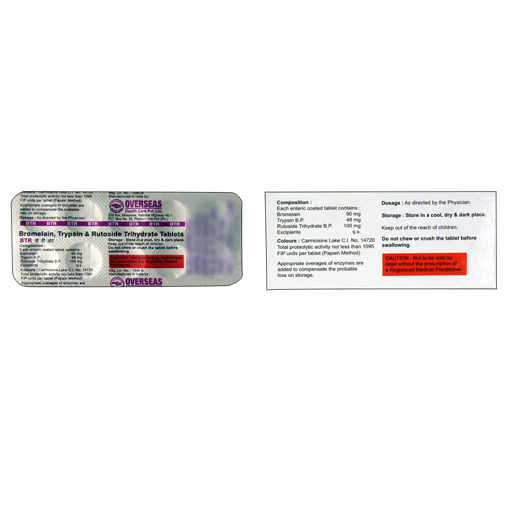 Buy Btr 10 Tablets Online at Best Prices | Wellness Forever