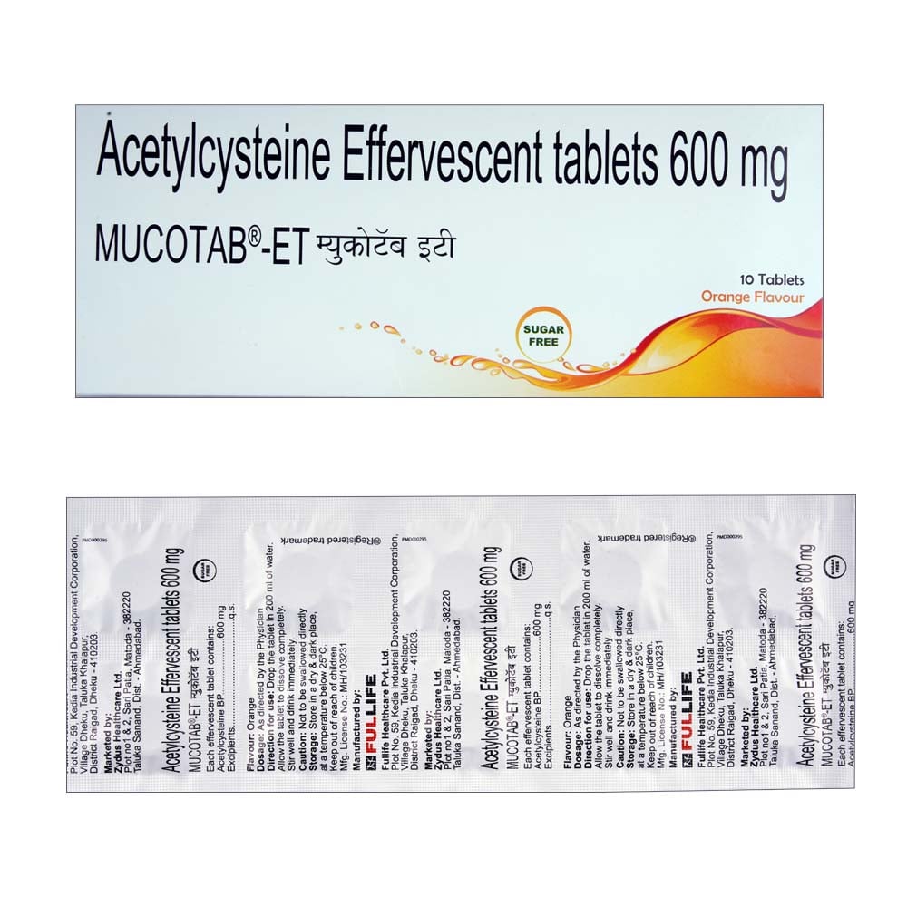 Muconorm Tab Buy Mucotab-ET 10 Tablets Online at Best Prices | Wellness Forever