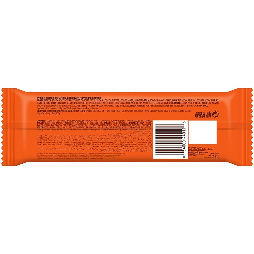 Buy Reese's Peanut Butter & Chocolate Nut Bar, 47 g Online at Best ...