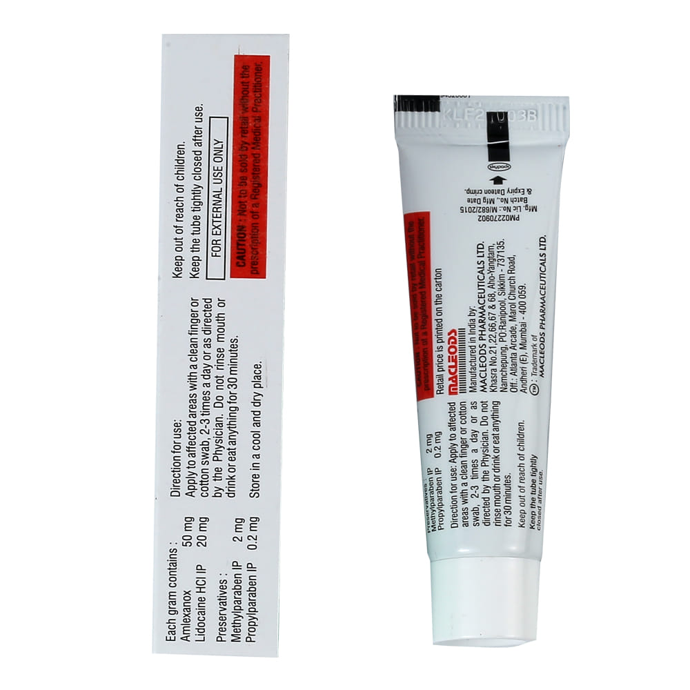 Buy Lexanox-Plus Oral Paste 5 g Online at Best Prices | Wellness Forever